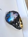 Australian Boulder Opal silver ring