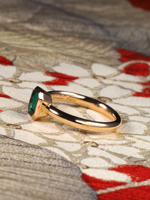 Ring mit Smaragd in Gold