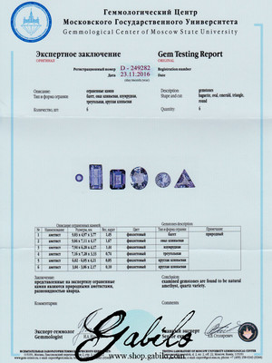 Anhänger mit Amethyst in Silber mit MSU-Zertifikat
