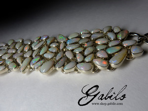 Großes Armband mit Opalen Australier