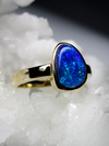 Boulder opal gold ring 
