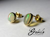 Ethiopian opal gold earrings 