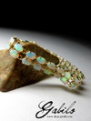 Australian opals gold armband