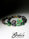 Perlen aus schwarzem Opal Ethiopian
