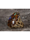 Boulder opal gold ring Blueprint