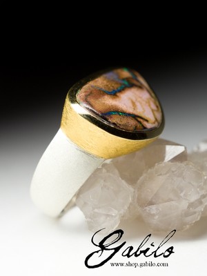 Großer Ring mit König Opal
