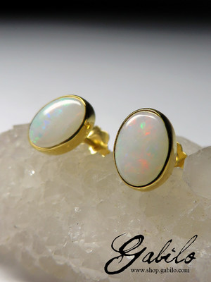 Ohrringe mit äthiopischem Opal