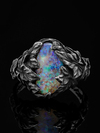 Silberring mit australischem Opal
