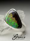 Silber Ring mit Bolder Opal 