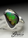Silber Ring mit Bolder Opal 