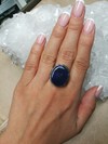 Großer Ring mit schwarzem Opal