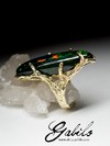 Goldener Ring mit äthiopischem Opal