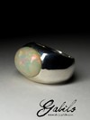 Men's big opal gold ring 