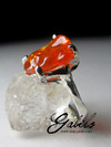 Ring with fire opal in gold code 5828
