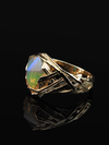 Ethiopian opal gold ring