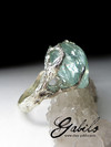 Ring mit Aquamarin in Silber