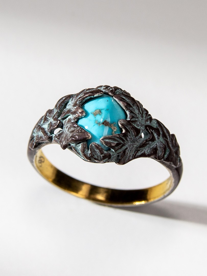 turquoise ivy ring