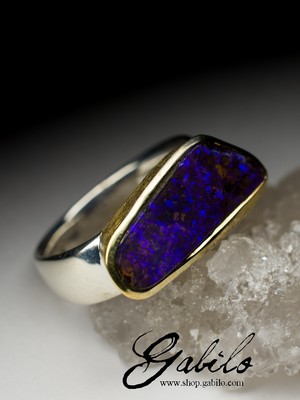 Silber Ring mit Opal 
