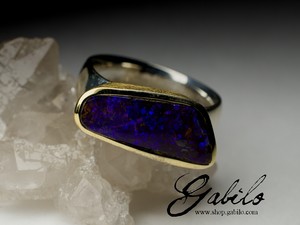 Silber Ring mit Opal 