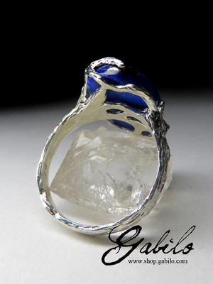 Ring mit Lapislazuli in Silber