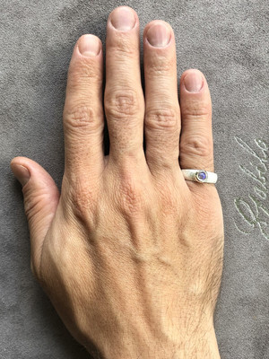 Ring mit adular in Silber