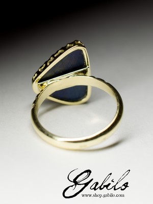 Goldener Ring mit Labrador