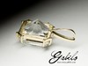 Rock Crystal Gold Pendant with Diamonds