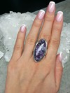 Men's ring with charoite