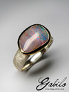 Ring mit Boulder Opal in Silber