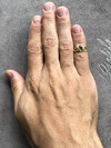 Peridot olivine gold ring 