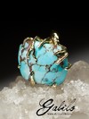 Turquoise gold ring 