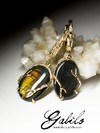 Labradorite gold earrings 