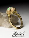 Opal gold ring 