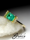 Madу to order: Goldring mit Smaragd und Diamanten