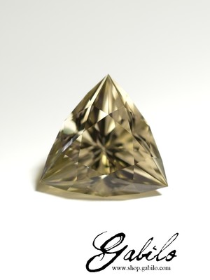Citrine fantasy triangle cut 35.40 carats