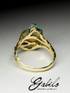 Goldener Ring mit Opal