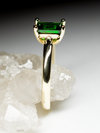 Chrome Diopside Yellow Gold Ring