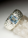 Aquamarine gold ring with gem report
